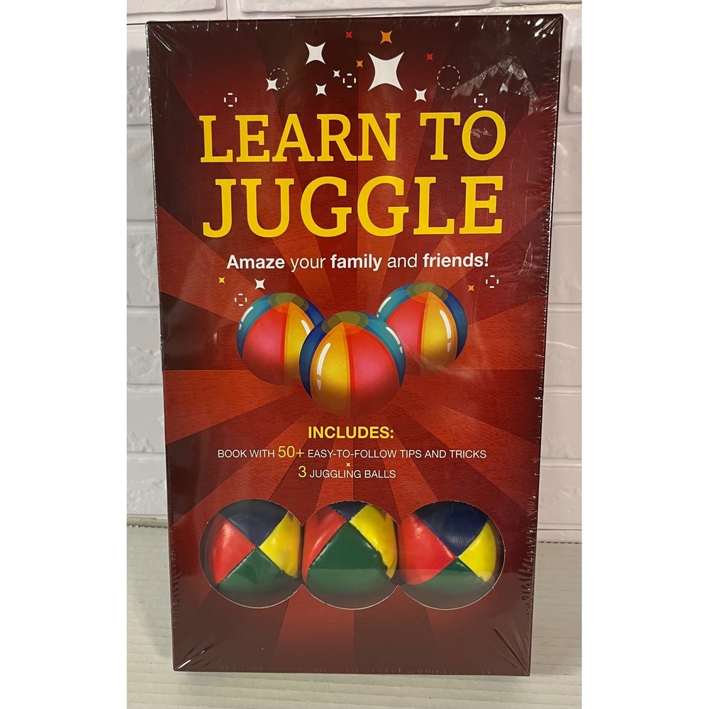 Sterling Innovation Learn To Juggle Kit Unisex OS Multicolor Book and 3 Balls